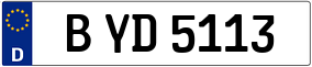Trailer License Plate